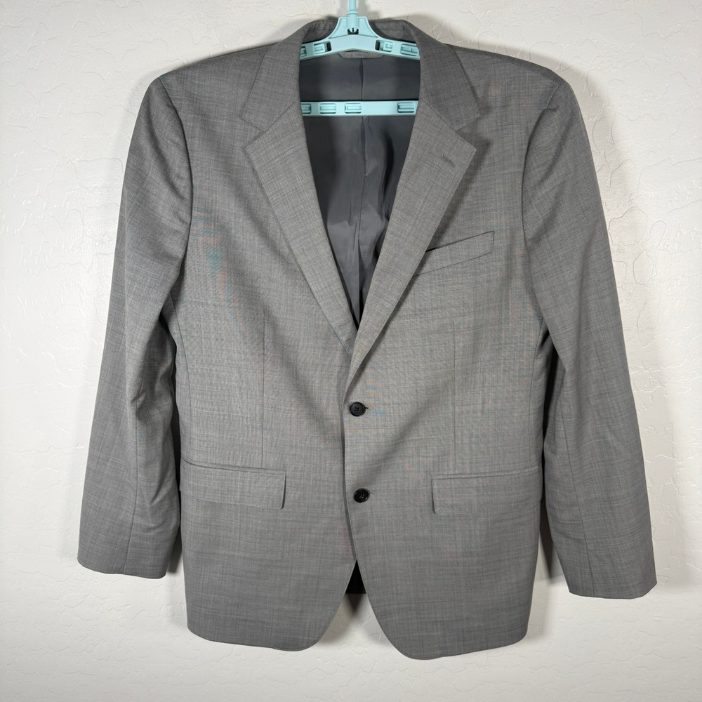 Bonobos Blazer Mens 42R Gray Slim Fit Two Button Wool Blend Sport Coat Plaid